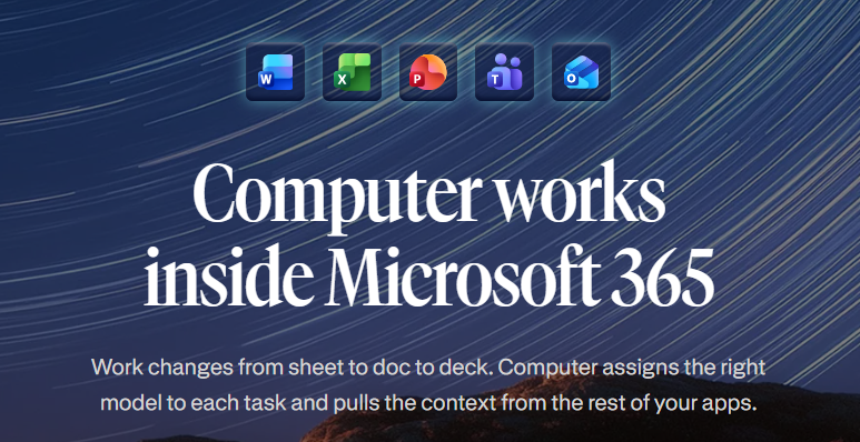 Perplexity Computer inside Microsoft 365